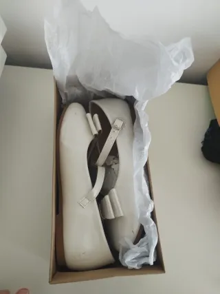 Zapatos de comunión blancos talla 33