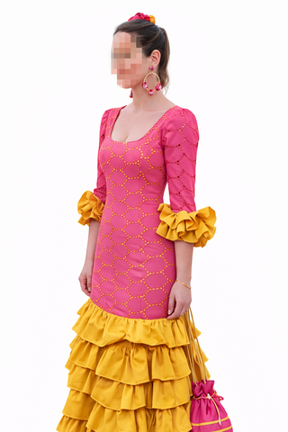 Traje de Flamenca + Bolso a Juego Talla 36