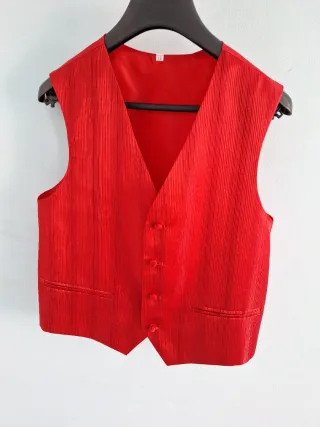 Traje Comunión Niño Blanco y Rojo