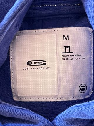 Sudadera G-Star Raw Azul con Capucha