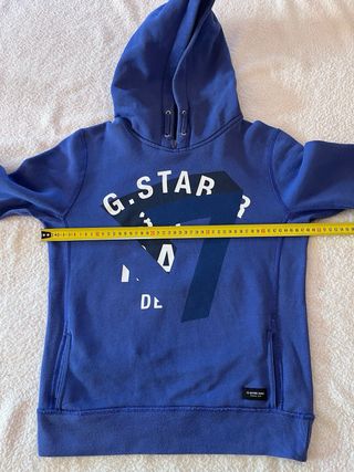 Sudadera G-Star Raw Azul con Capucha