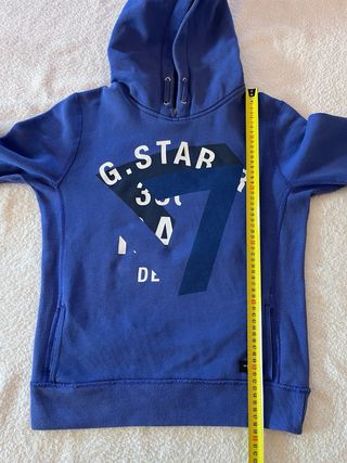 Sudadera G-Star Raw Azul con Capucha