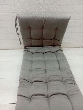 Cuscino per Sedia da Giardino Grigio