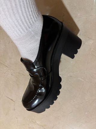 Zapatos de piel negros