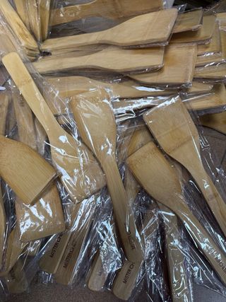 10 Espátulas de Bambú MISTER CHEF