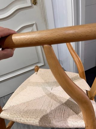 6 Sillas Wishbone Madera y Yute