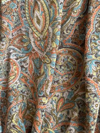 Blusa Mango Estampada Hombros Descubiertos.