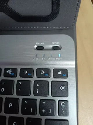 Funda Tablet SUBBLIM con Teclado Bluetooth Gris