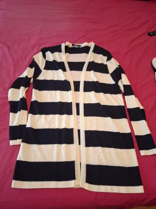 Conjunto Jersey y  chaqueta de Rayas Azul Blanco