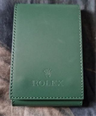 Funda para reloj Rolex verde