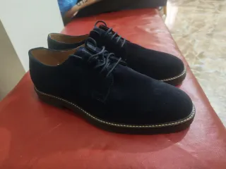 Massimo Dutti Zapatos Azul Marino