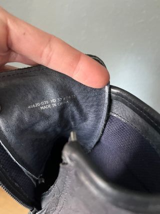 Botines PIEL Camper Azul marino/ Naranja Talla 37