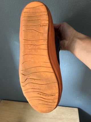 Botines PIEL Camper Azul marino/ Naranja Talla 37