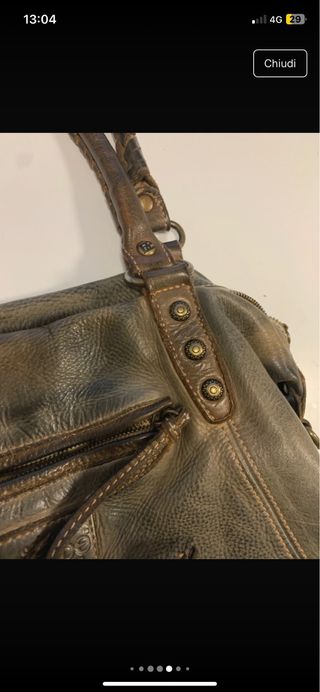 Borsa vera pelle Made in Italy