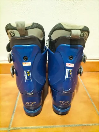 Botas de esquí Salomon azules y grises