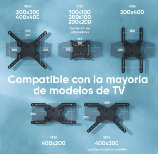 Soporte TV AV-TECH articulado pared