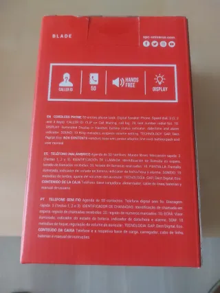 Teléfono Inalámbrico SPC Blade Rojo