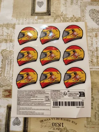 Pegatinas Casco Bandera España (9uds)