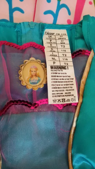 Costume Carnevale Barbie Principessa Bambina