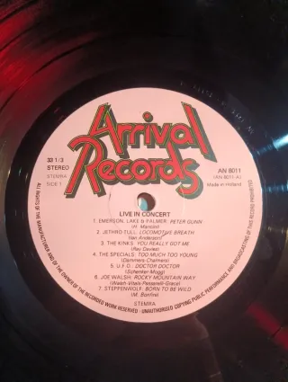 Vinilo Live in Concert - Rock Internacional