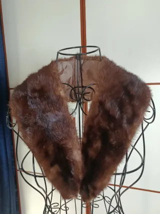 Collo pelliccia marrone