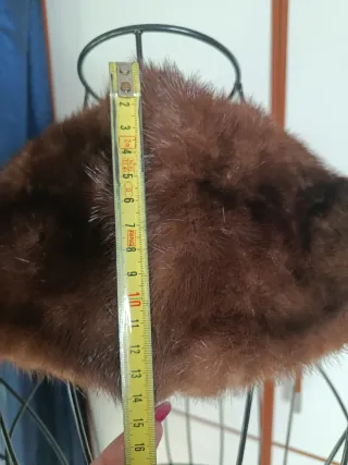 Collo pelliccia marrone