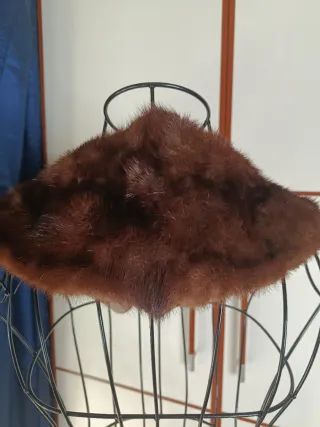 Collo pelliccia marrone