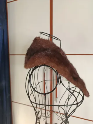 Collo pelliccia marrone