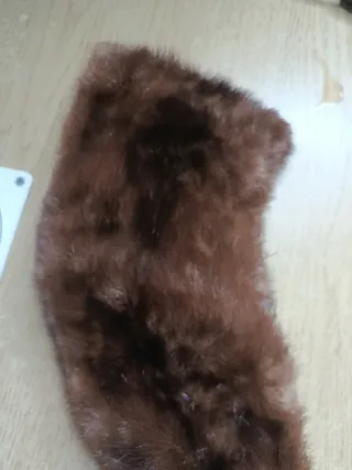 Collo pelliccia marrone