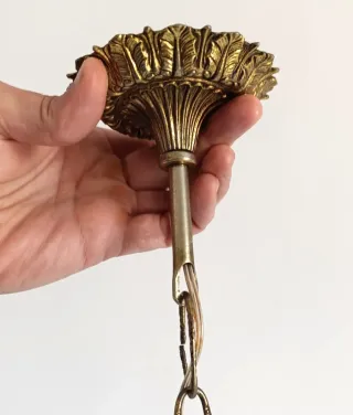 Lámpara bronce años 70