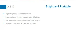 Proyector Optoma X312 Negro