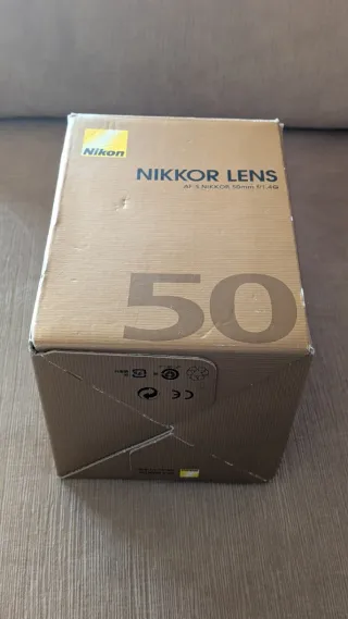 Caja Nikon Nikkor 50mm f/1.4G