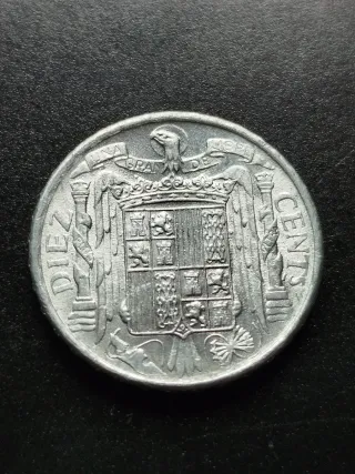 Moneda 10 céntimos, magnífico estado.