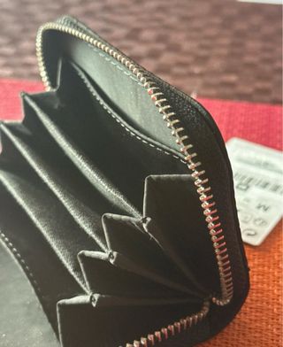 Monedero Nailon Corazón Stradivarius Negro Nuevo