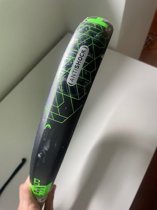 Pala de pádel Head Alpha Verde y negra