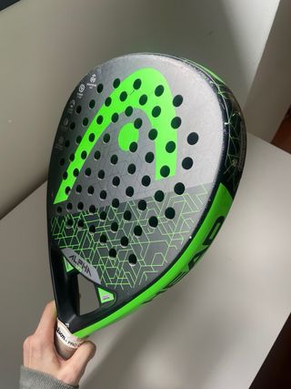 Pala de pádel Head Alpha Verde y negra
