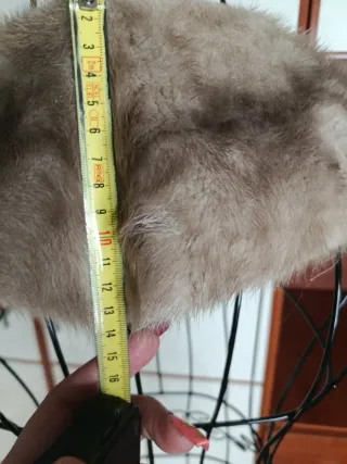 Collo di pelliccia marrone