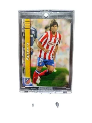 4 cromos Kun Agüero Atlético de Madrid Mundicromo