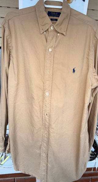 Camisa Polo Ralph Lauren Beige Slim Fit