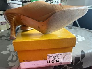 Zuecos abiertos camel Marina