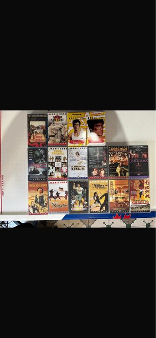 Pack 16 VHS Jackie Chan y Bruce Lee