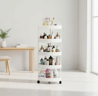 Carrello 5 ripiani bianco