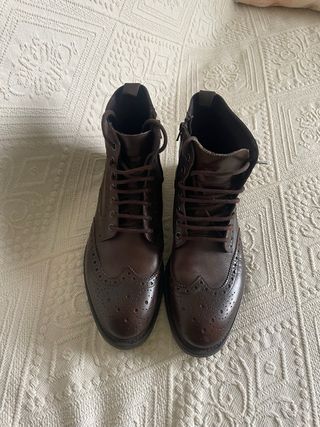 Botín hombre cordones y cremallera