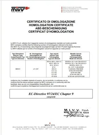 Escape con colector y cupula Honda Transalp 700