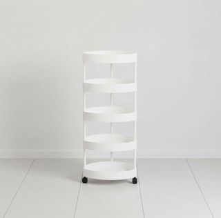 Carrello portaoggetti 5 ripiani angolare