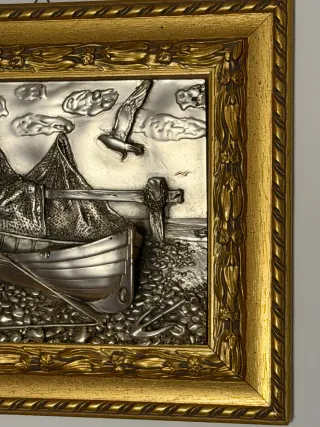 Quadro vintage scena marina