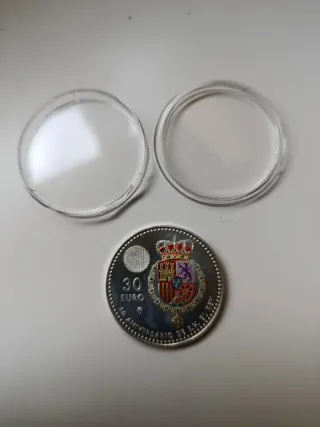 Moneda 30€ Plata Escudo Real Español