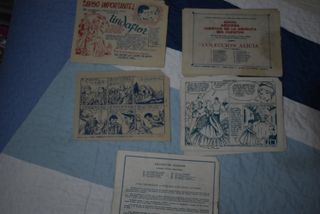 Lote 5 comics Tebeos antiguos 1950 comic chicas