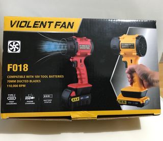 Ventilador Turbo Inalámbrico 18V 110000RPM