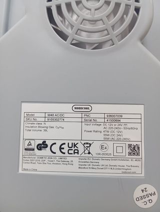 Nevera portátil Mobicool W40 AC/DC